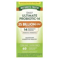 Natures Truth, Daily Ultimate Probiotic-14, ultimatives Probiotikum für jeden Tag, 25 Milliarden KBE, 60 pflanzliche Kapseln