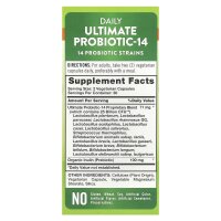 Natures Truth, Daily Ultimate Probiotic-14, ultimatives Probiotikum für jeden Tag, 25 Milliarden KBE, 60 pflanzliche Kapseln