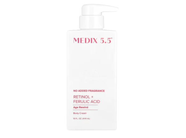 Medix 5.5, Body Cream, Age Rewind, Körpercreme, Anti-Aging, Retinol + Ferulasäure, 444 ml