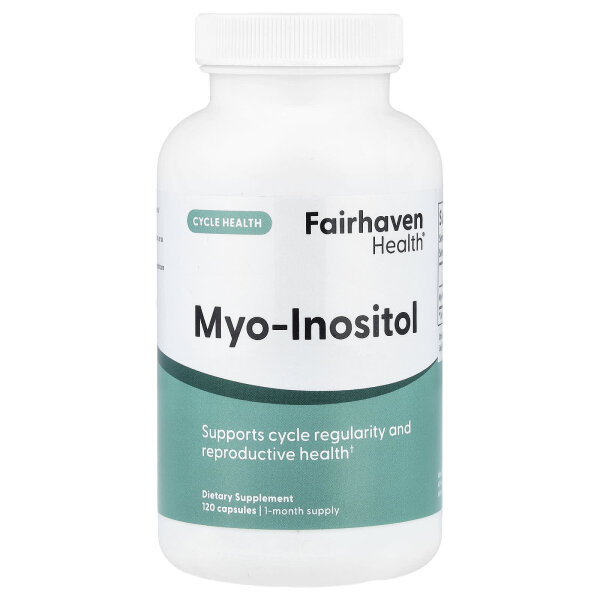 Fairhaven Health, Myo-Inositol, Myo-Inosit, 2.000 mg, 120 Kapseln (500 mg pro Kapsel)