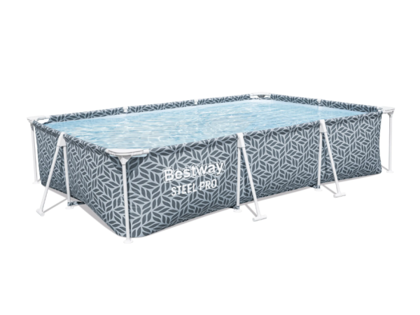 Bestway Stahlrahmen-Pool Steel Pro Frame 300 cm x 201 cm x 66 cm Rechteckig