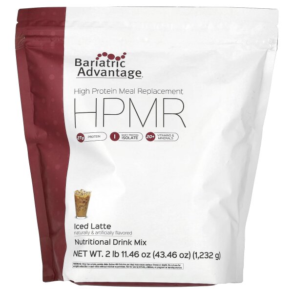 Bariatric Advantage, HPMR, High Protein Meal Replacement, proteinreicher Mahlzeitenersatz, Iced Latte, 1.232 g