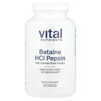 Vital Nutrients, Betain HCl mit Pepsin und...