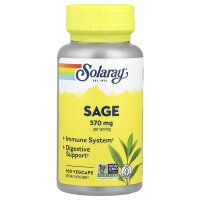 Solaray, Sage, 100 pflanzliche Kapseln (285 mg pro Kapsel)