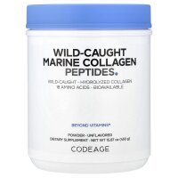 Codeage, Meereskollagenpeptide in Pulverform aus wild gefangenem Fisch, geschmacksneutral, 450 g