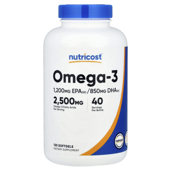 Nutricost, Omega-3, 120 Weichkapseln - DE Versand