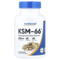 Nutricost, KSM-66®, Ashwagandha-Wurzelextrakt, 60...