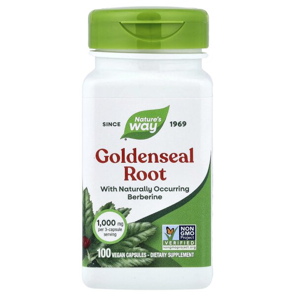 Natures Way, Yellowseal Root, Gelbwurzelwurzel, 100 vegane Kapseln (333 mg pro Kapsel)