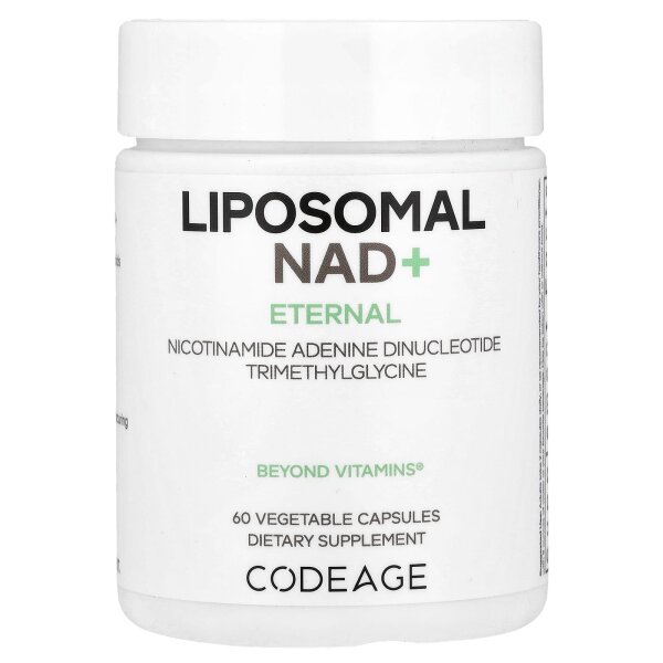 Codeage, Eternal, Liposomal NAD+, liposomales NAD+, 60 pflanzliche Kapseln