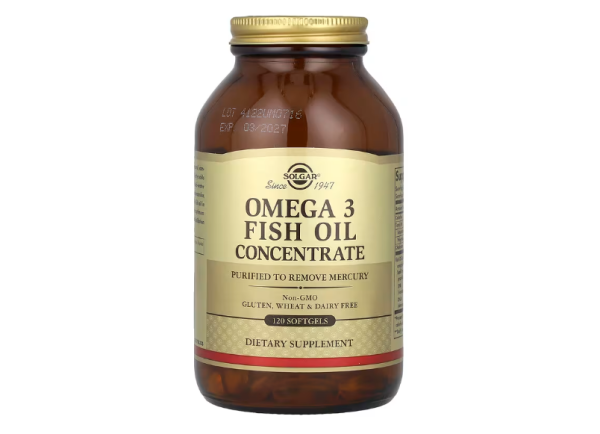 Solgar, Omega 3 Fish Oil Concentrate, Omega-3-Fischölkonzentrat, 120 Weichkapseln