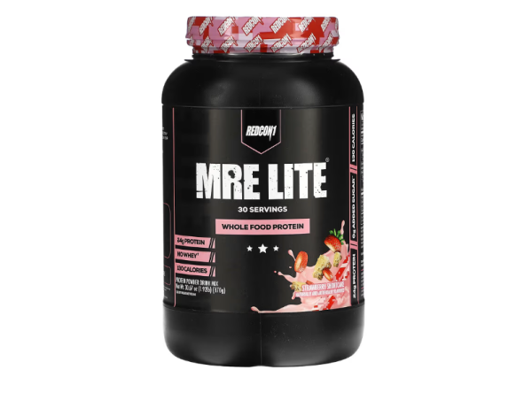 Redcon1, MRE Lite, Vollwertprotein, Erdbeer-Shortcake, 870 g