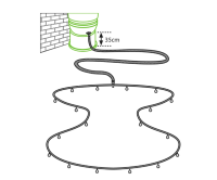 Vitavia/ Elgo Regentonnentropfrohr für Gemüsebeet (RWK50) 11 cm x 24 cm