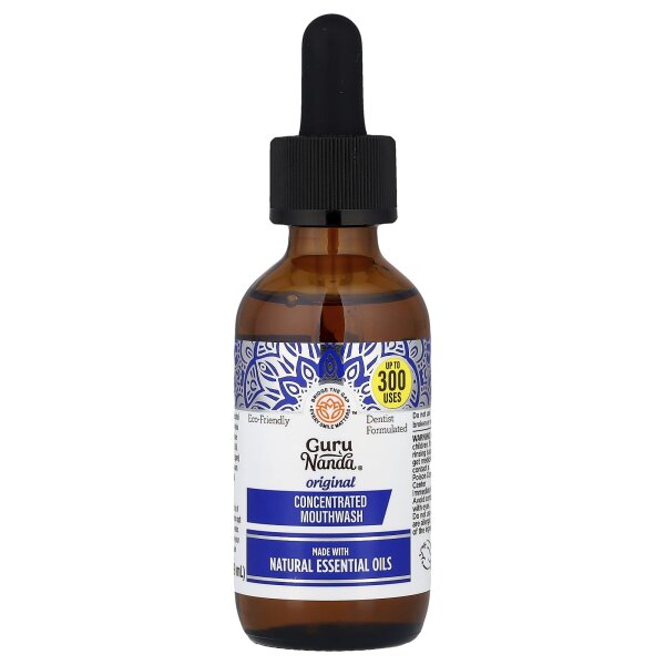 GuruNanda, Sig-Nature, konzentrierte Mundspülung, wilde Minze, 59 ml