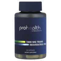ProHealth Longevity, Trans-Resveratrol Plus, Ergänzungsmittel, 60 Kapseln