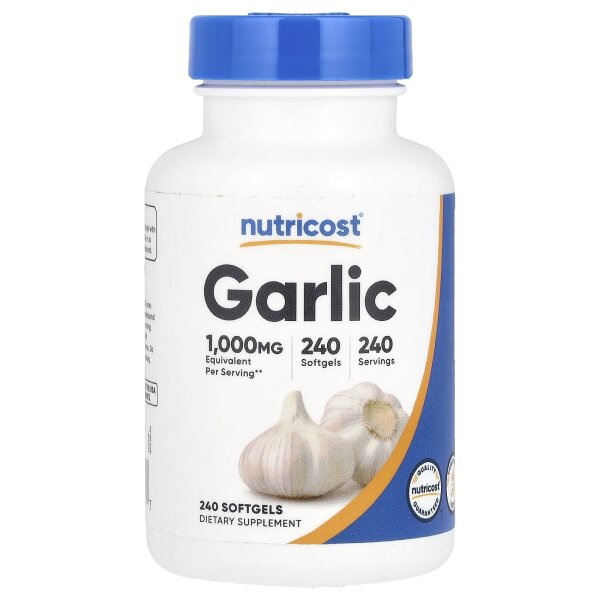 Nutricost, Knoblauch, 1.000 mg, 240 Weichkapseln