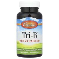 Carlson, Tri-B® mit B-6, B-12 und Folsäure, 360 Tabletten