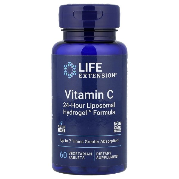 Life Extension, Vitamin C, Nahrungsergänzungsmittel mit Vitamin C, 60 vegetarische Tabletten