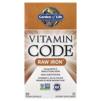 Garden of Life, Vitamin Code, RAW Iron, Eisen, 30 vegane Kapseln