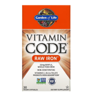 Garden of Life, Vitamin Code, RAW Iron, Eisen, 30 vegane...
