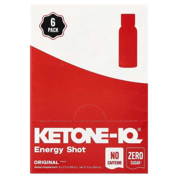Ketone-IQ, Classic Multiportion, Multiportionsmittel, koffeinfrei, 6 Flaschen, je 59 ml