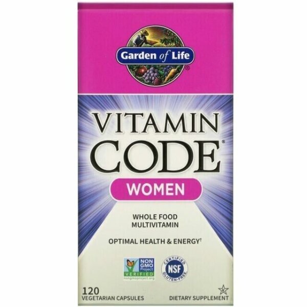 Garden of Life, Vollwert-Multivitamin für Frauen, 120 pflanzliche Kapseln