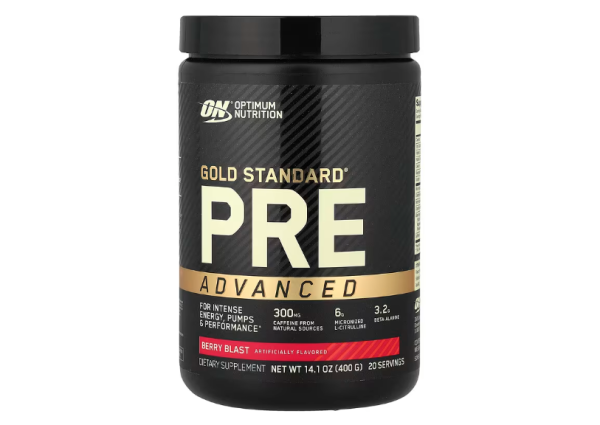 Optimum Nutrition, Gold Standard Pre Advanced, Booster, PREWORKOUT, Beere, 400g