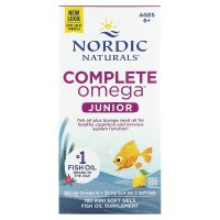 Nordic Naturals, Complete Omega Junior, 6–12 Jahre, Zitrone, 180 Mini-Weichkapseln