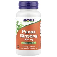 Now Foods, Panax ginseng, 500 mg, 100 pflanzliche Kapseln