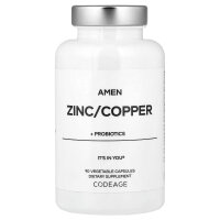 Codeage, Zink/Kupfer + Probiotika, 90 pflanzliche Kapseln