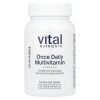 Vital Nutrients, Once Daily Multivitamin, Multivitamine für einmal tägliche Einnahme, 30 vegane Kapseln