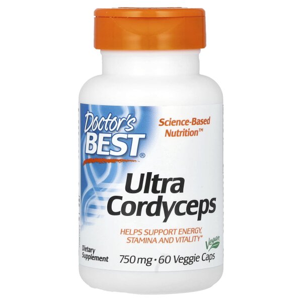 Doctors Best, Ultra Cordyceps, 750 mg, 60 pflanzliche Kapseln