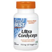 Doctors Best, Ultra Cordyceps, 750 mg, 60 pflanzliche Kapseln