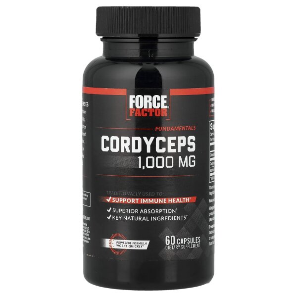 Force Factor, Fundamentals, Cordyceps, 60 Kapseln - DE Versand