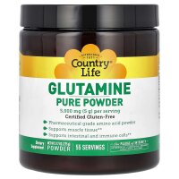 Country Life, Glutamine Pure Powder, reines Glutaminpulver, 275 g