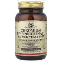 Solgar, Chrompolynicotinat, 200 mcg, 100 Vegetarische Kapseln