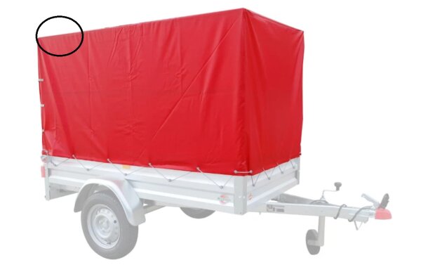 Stema Hochplanenset Rot 201 cm x 108 cm x 100 cm Anhängerplane