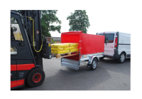 Stema Hochplanenset Rot 201 cm x 108 cm x 100 cm Anhängerplane