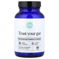 Ora, Trust Your Gut, tägliches essenzielles Probiotikum und Präbiotikum, 60 Kapseln