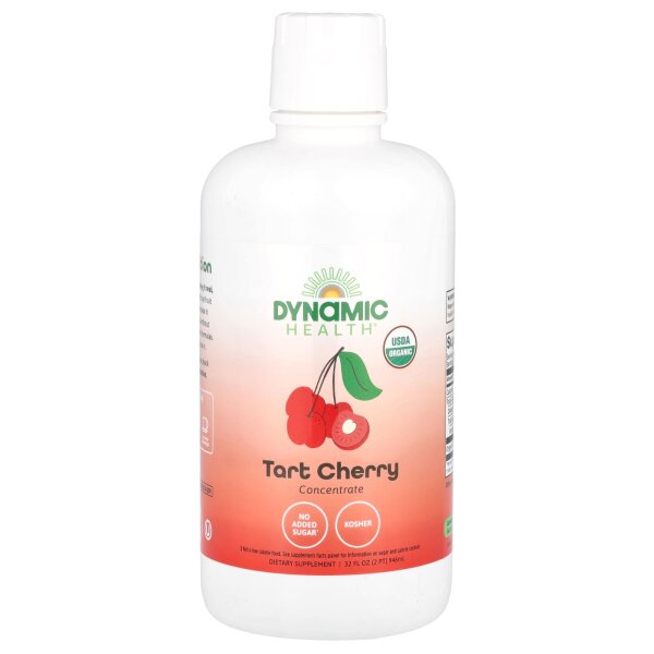 Dynamic Health, Zertifizierte Bio-Sauerkirsche, 100% Saftkonzentrat, ungesüßt, 946 ml