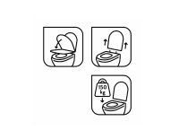baliv WC-Sitz Tonda mit Absenkautomatik MDF Holzkern Weiß