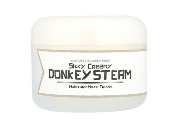 Elizavecca, Seidiger cremiger Esel-Dampf, feuchtigkeitsspendende Milchcreme, 100 g