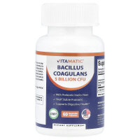 Vitamatic, Bacillus coagulans, Bacillus coagulans, 5 Milliarden KBE, 60 pflanzliche Kapseln