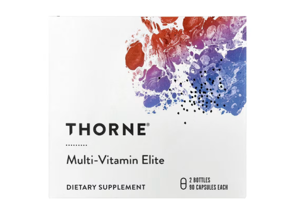 Thorne, Multi-Vitamin Elite, A.M. & P.M., Multivitamine für morgens und abends, 2 Behälter, je 90 Kapseln