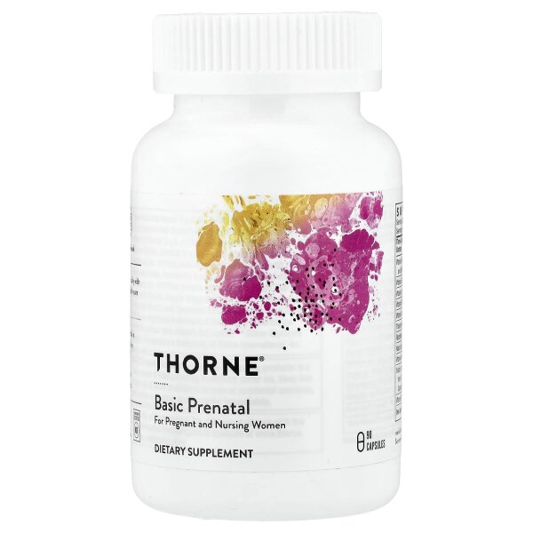 Thorne, Basic Prenatal, Multivitamine für Frauen vor der Geburt, 90 Kapseln