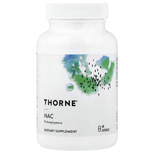 Thorne, NAC, Nahrungsergänzungsmittel, 90 Kapseln (650 mg pro Kapsel)