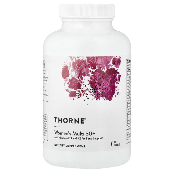 Thorne, Womens Multi 50+, Multivitaminpräparat für Frauen ab 50, 180 Kapseln
