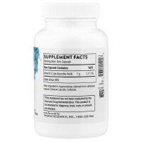 Thorne, Ascorbic Acid, Ascorbinsäure, Vitamin C, 60 Kapseln (1.000 mg pro Kapsel)