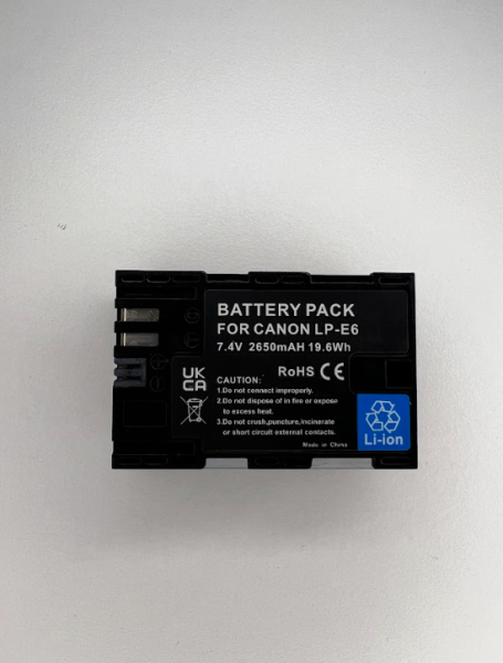 Akku für Canon LP-E6 7,4V 2650mAh Ersatzakku NEU