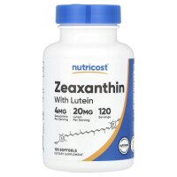 Nutricost, Zeaxanthin mit Lutein, 120 Weichkapseln