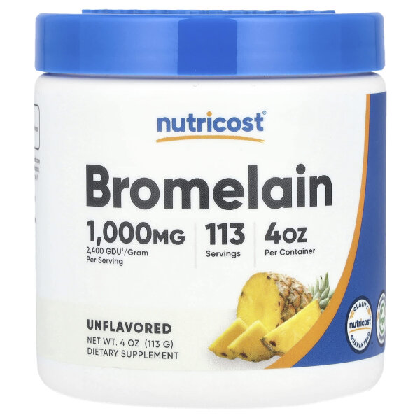Nutricost, Bromelain, geschmacksneutral, 113 g